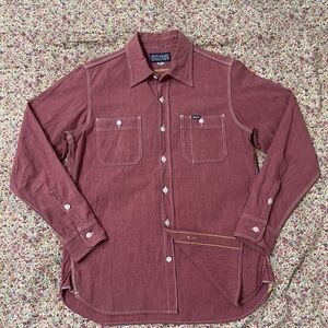 Iron Heart Red Chambray Selvedge Workshirt